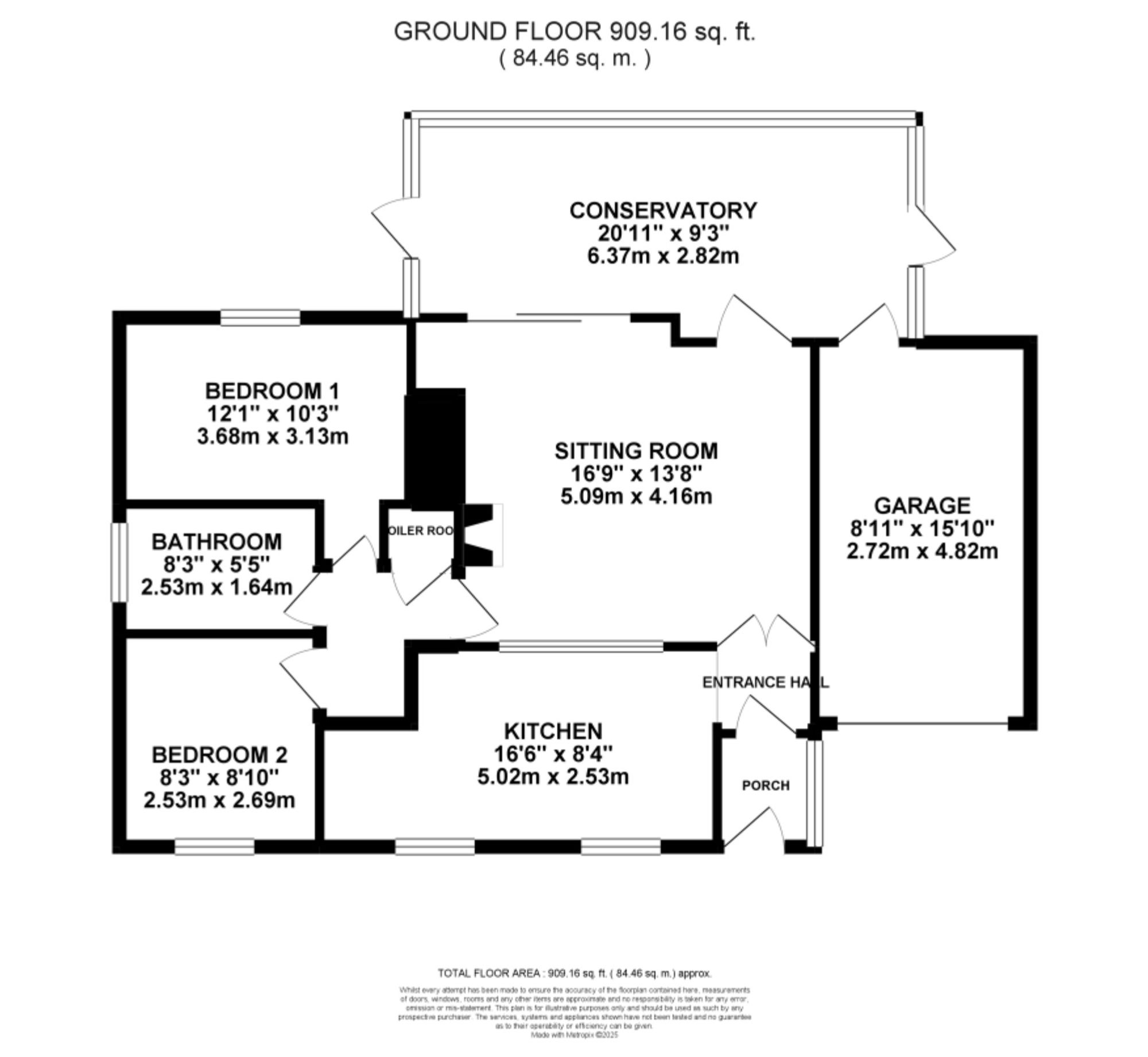 9 Croxden Close, Stoke-On-Trent floorplan