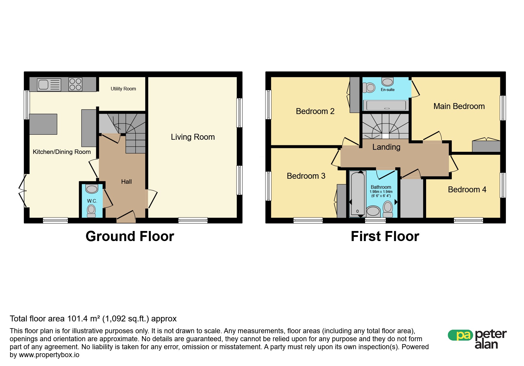 47, Cae Ffynnon, Cowbridge floorplan