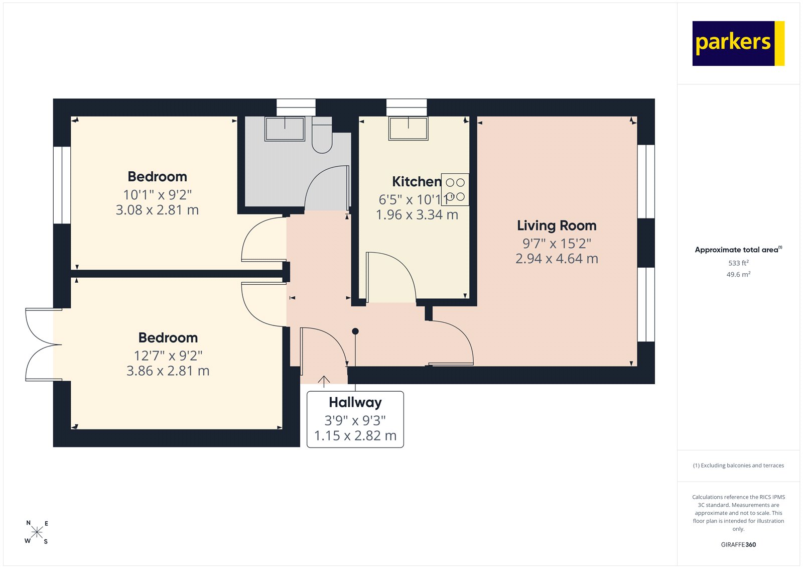 MARKETING CARD - 4, Appleshaw Court,, School Road, Reading floorplan