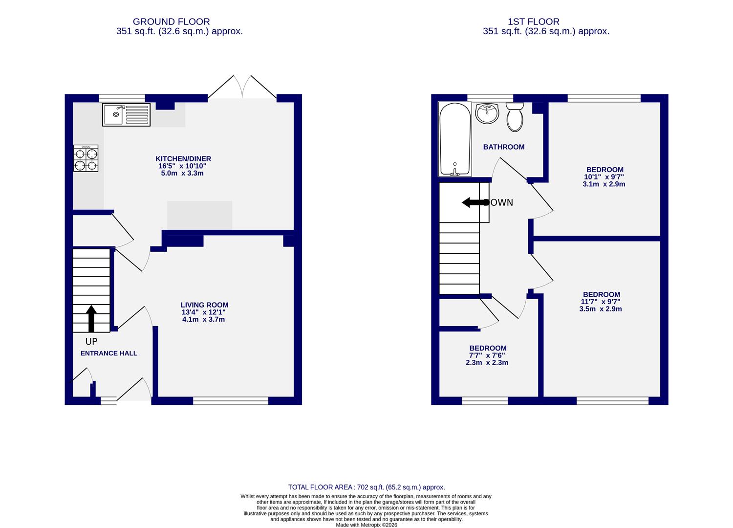 43, Kirklands, York floorplan