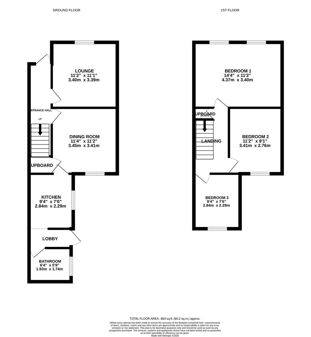 12, Rosebery Road, Ipswich floorplan