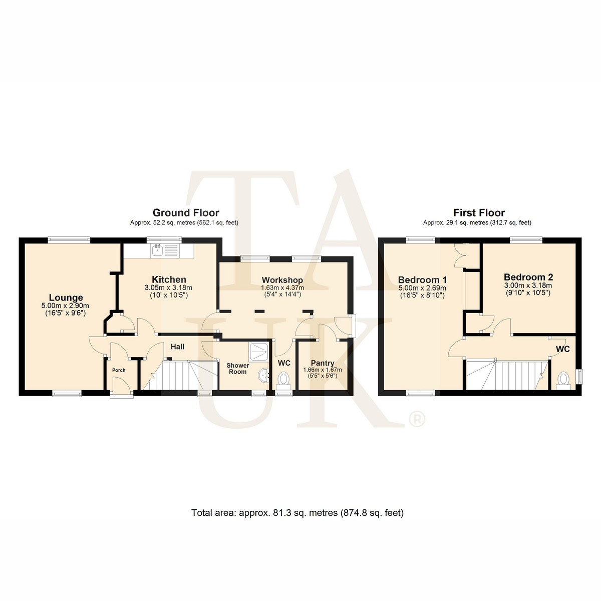 11, Heath Close, Worcester floorplan