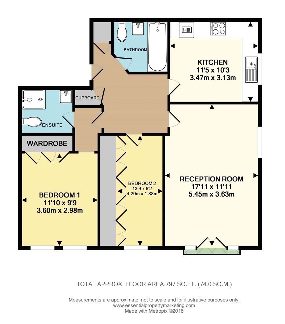 2 Bedrooms Flat for sale in The Avenue, Beckenham, Kent BR3