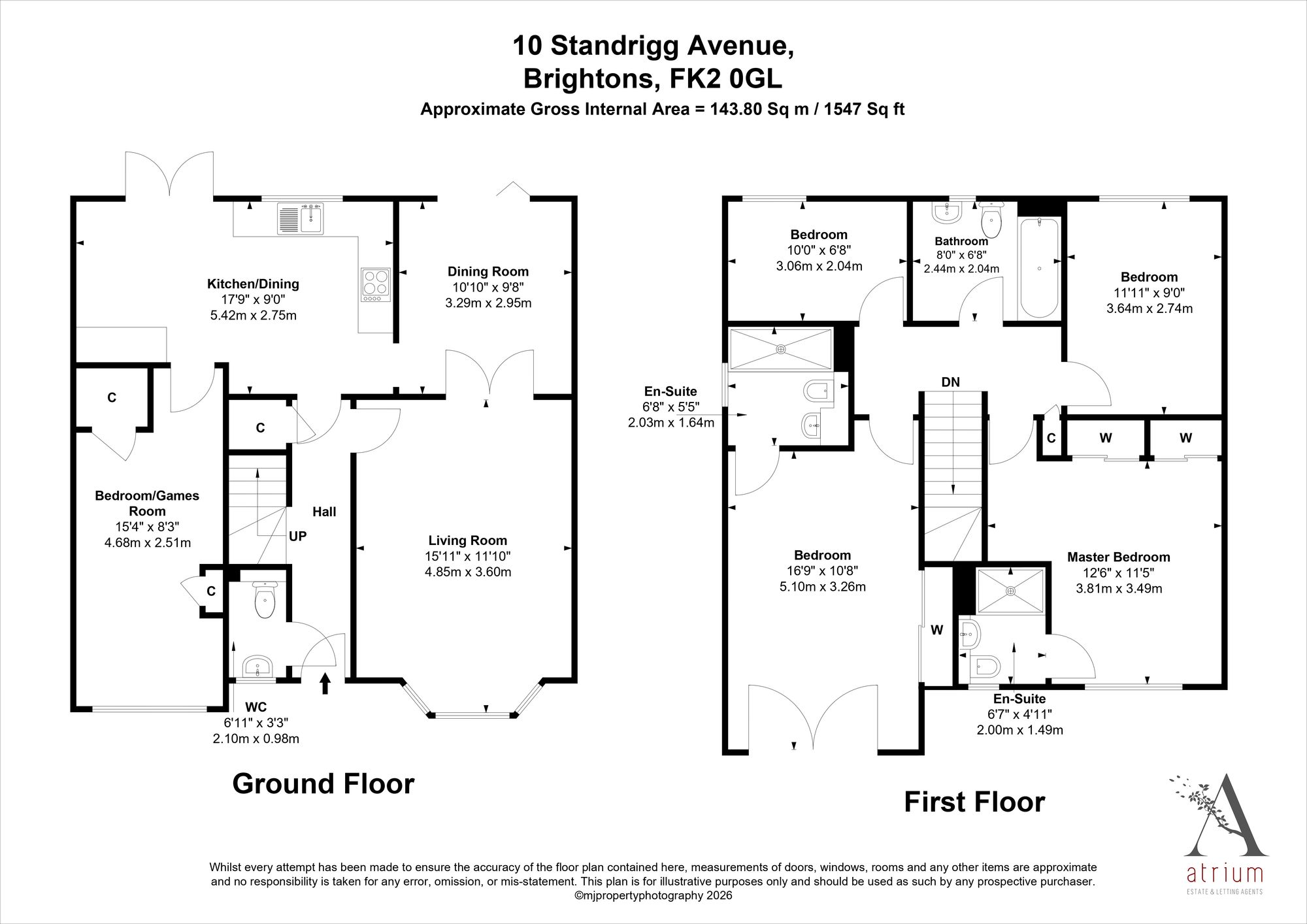 10 Standrigg Avenue, Falkirk floorplan