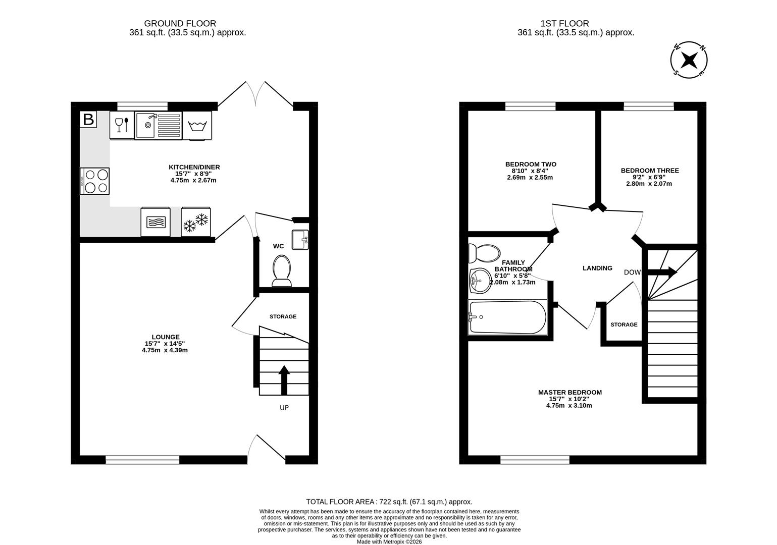 1, Bank Mews, Wigan floorplan