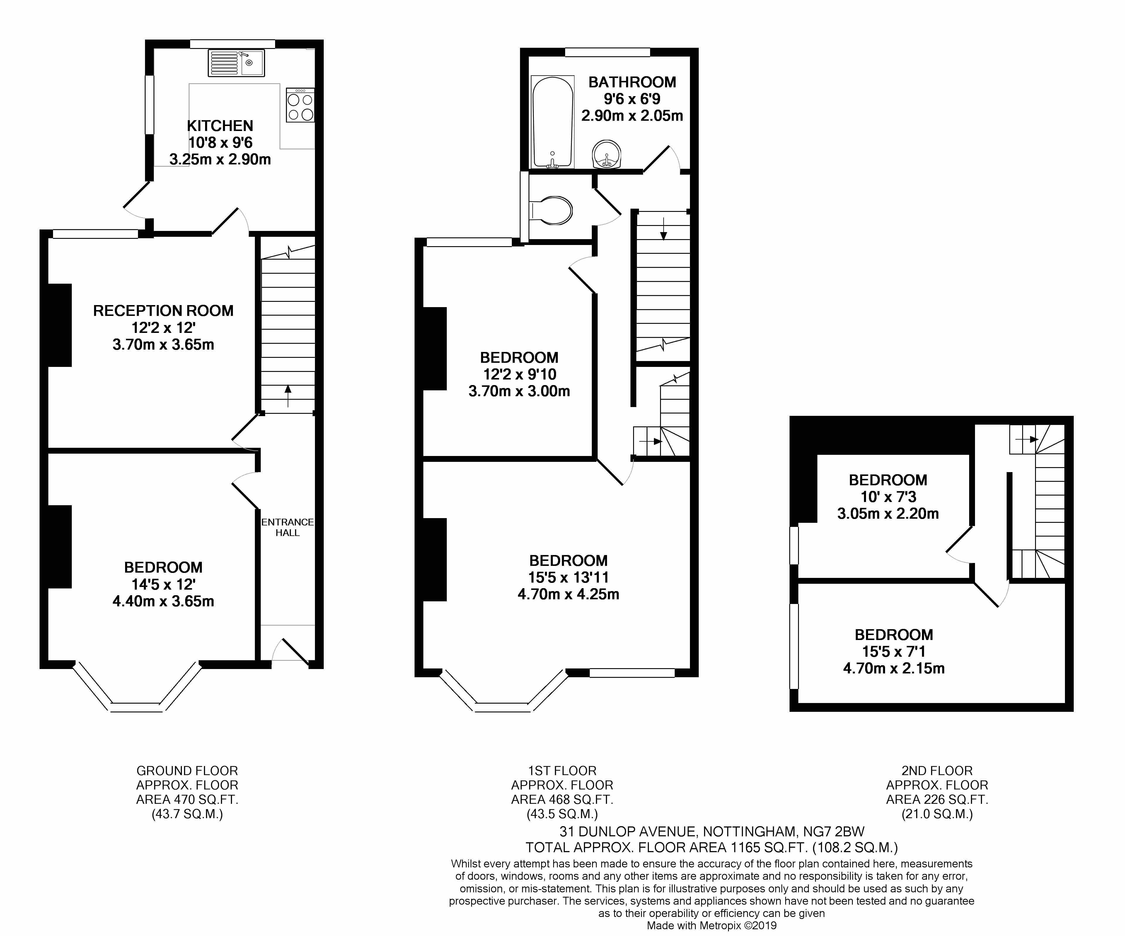31, Dunlop Avenue, Nottingham floorplan