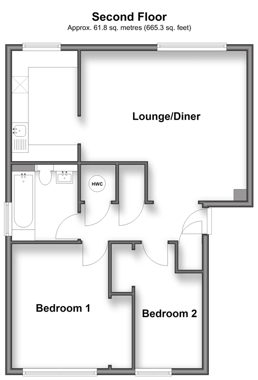 Pixton Way Forestdale, Croydon floorplan
