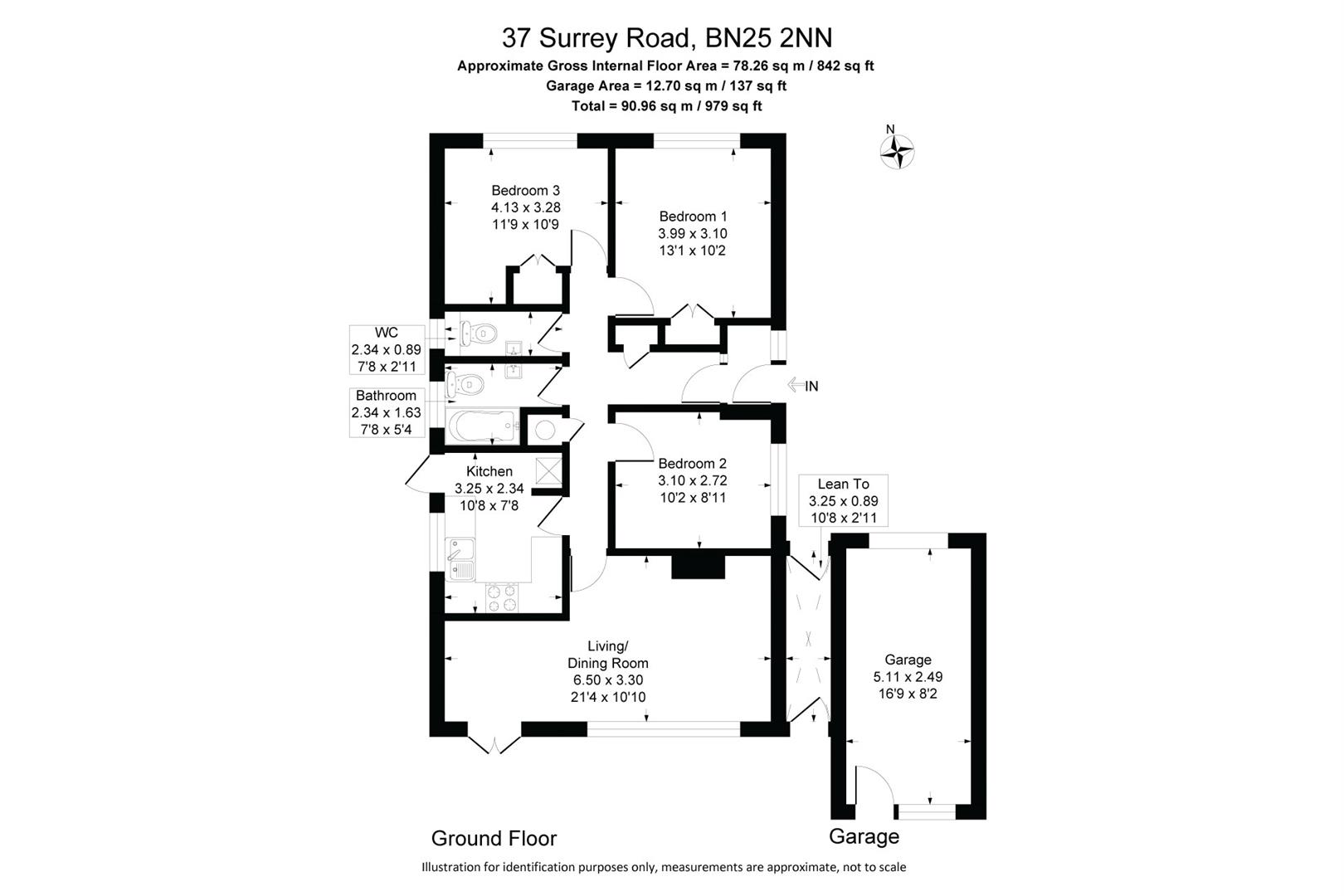37, Surrey Road, Seaford floorplan
