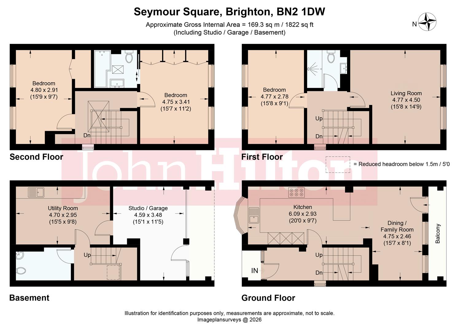 9, Seymour Square, Brighton floorplan