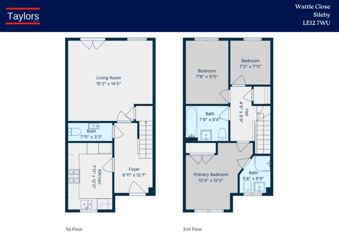 12, Wattle Close, Loughborough floorplan