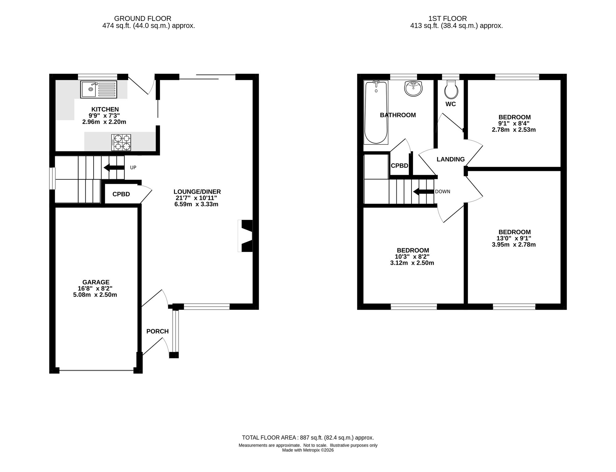 17 Grange Park Avenue, High Peak floorplan