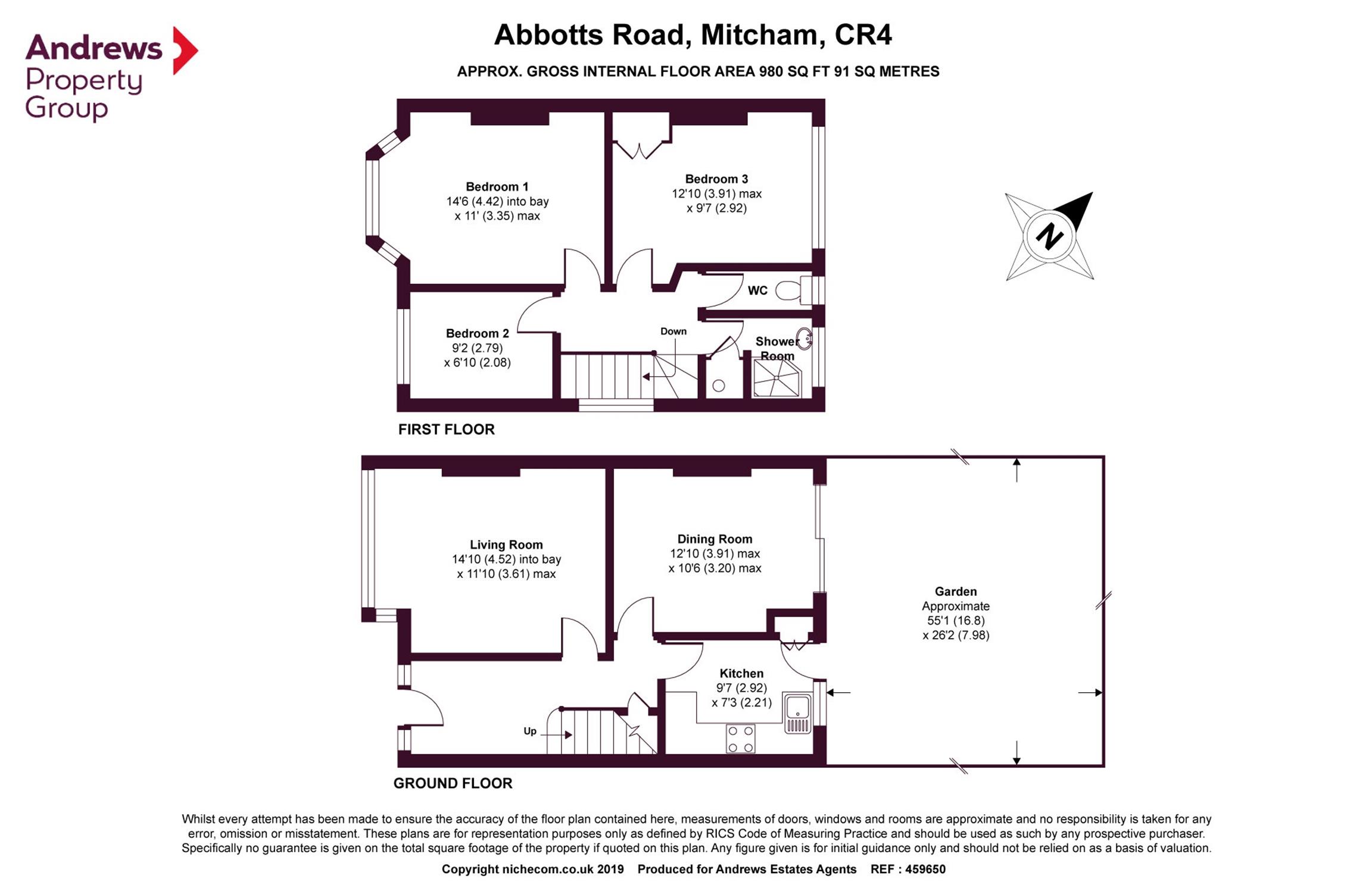 3 Bedrooms End terrace house for sale in Abbotts Road, Mitcham, Surrey CR4