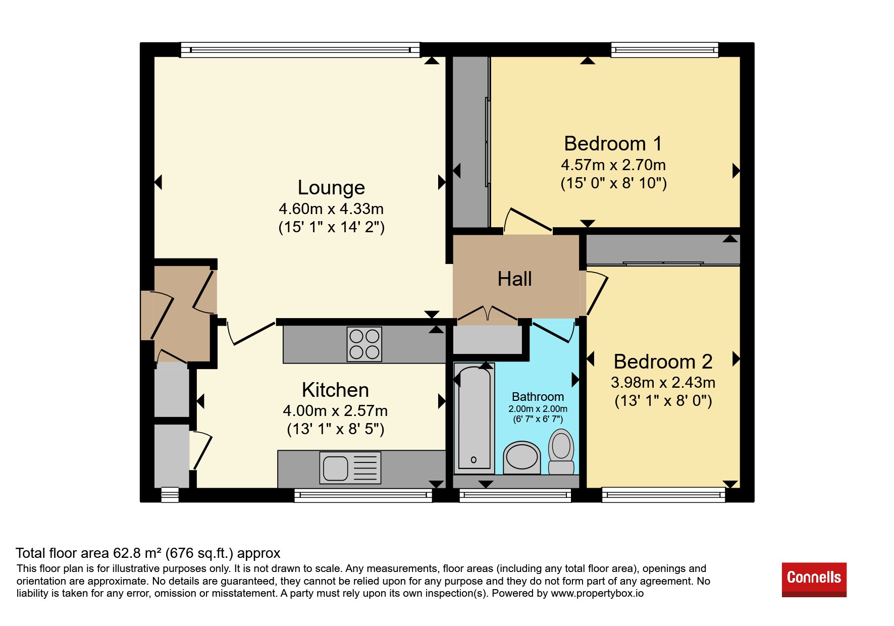 11, Eversley Court, Roseberry Avenue, Benfleet floorplan