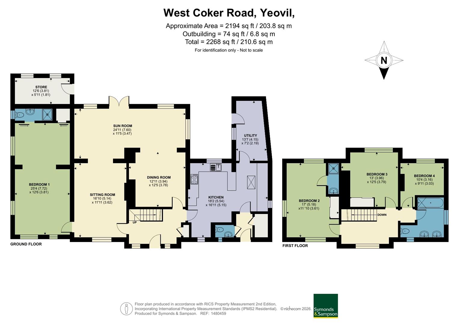 97, West Coker Road, Yeovil floorplan