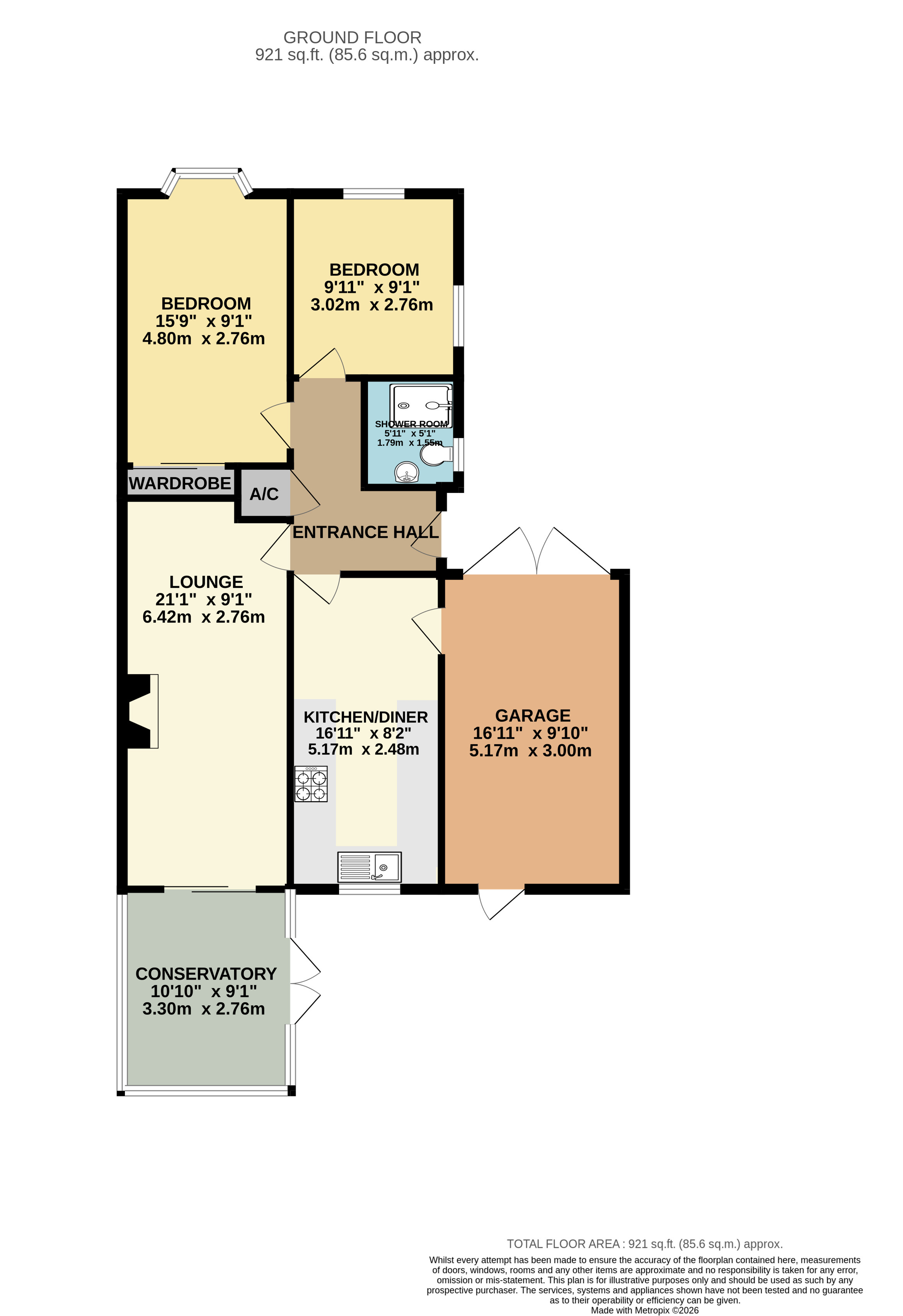 52, Lilford Road, Lincoln floorplan