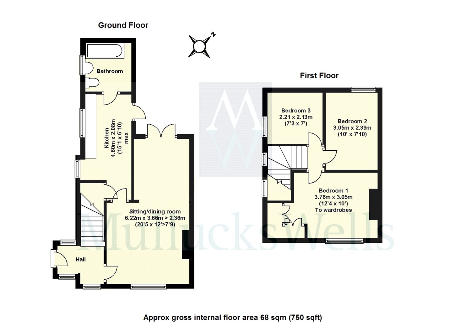 3 Bedrooms Semi-detached house for sale in Wigram Cottages, Hadham Cross, Much Hadham, Hertfordshire SG10
