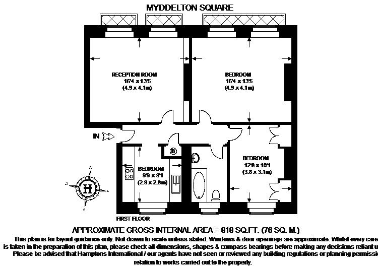 2 Bedrooms Flat to rent in Myddelton Square, London EC1R