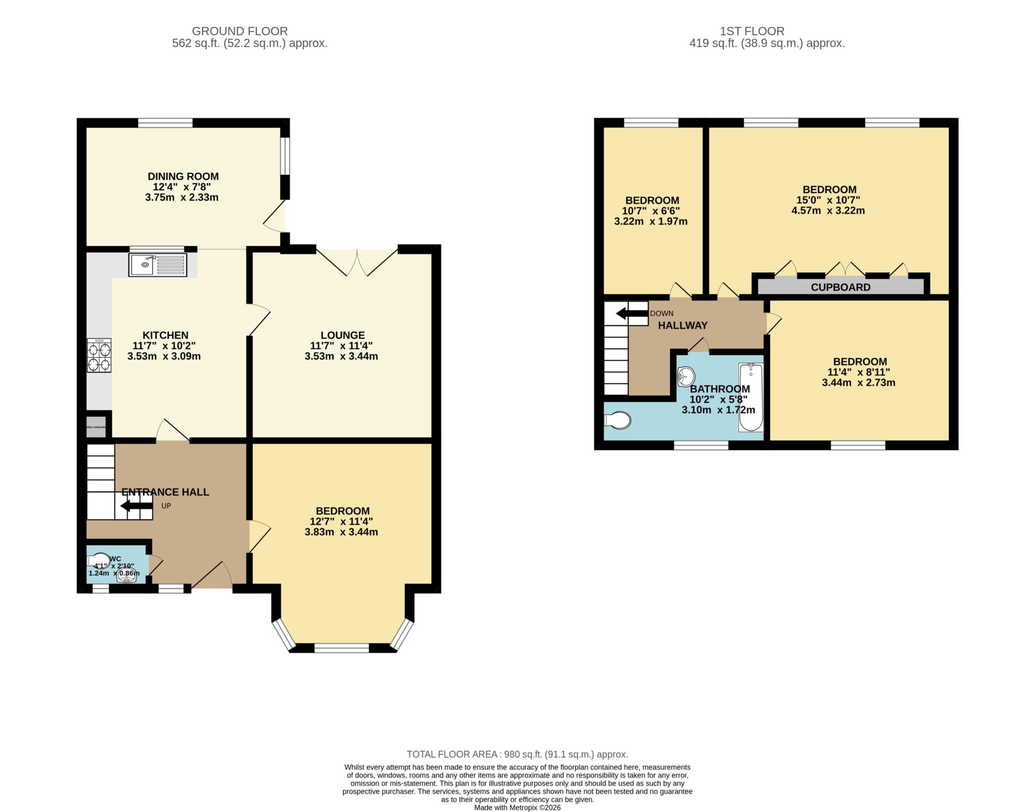 Linden Road, Reading floorplan