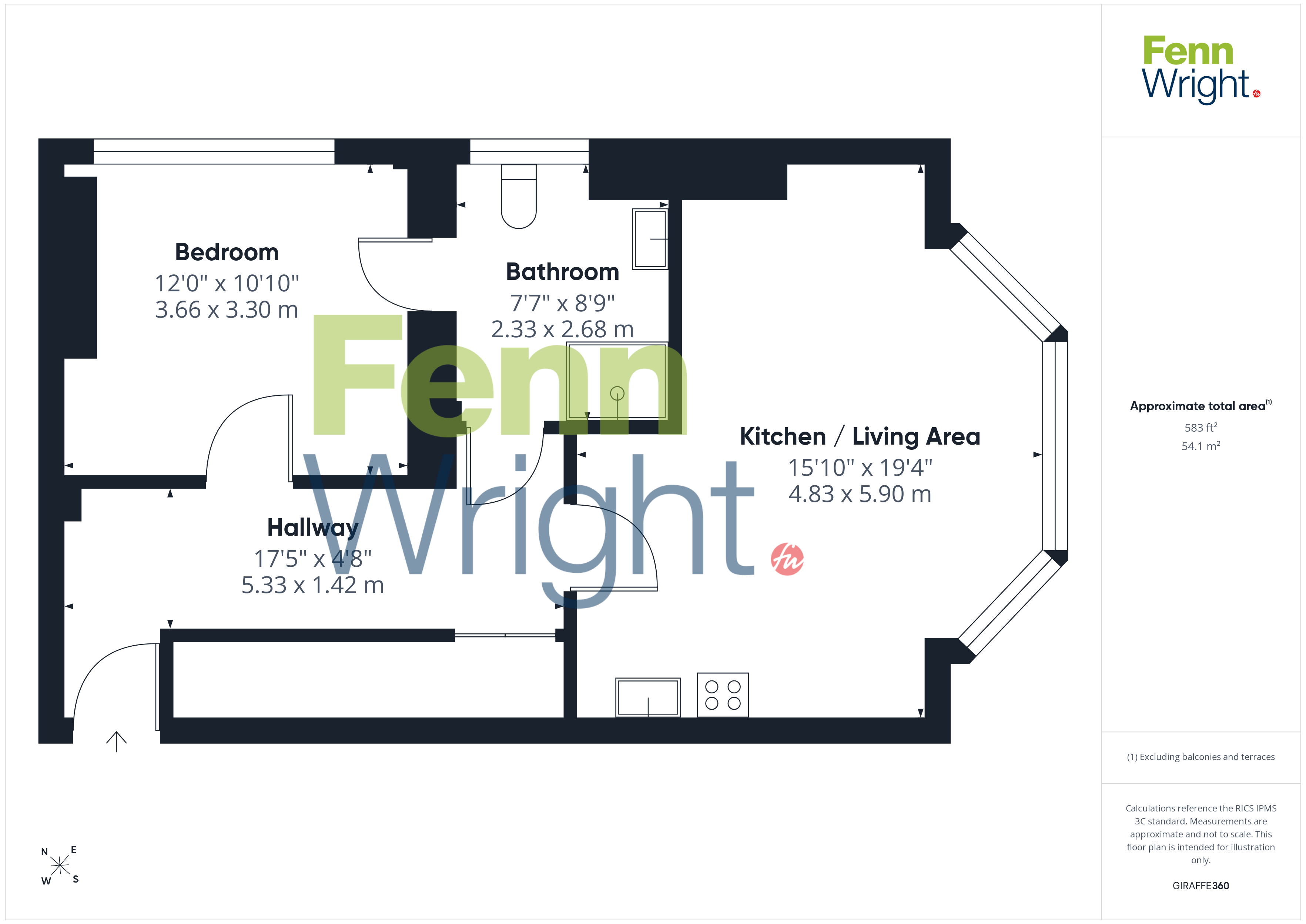 Apartment 3, Alexandra Court, 12, Marine Parade, Harwich floorplan