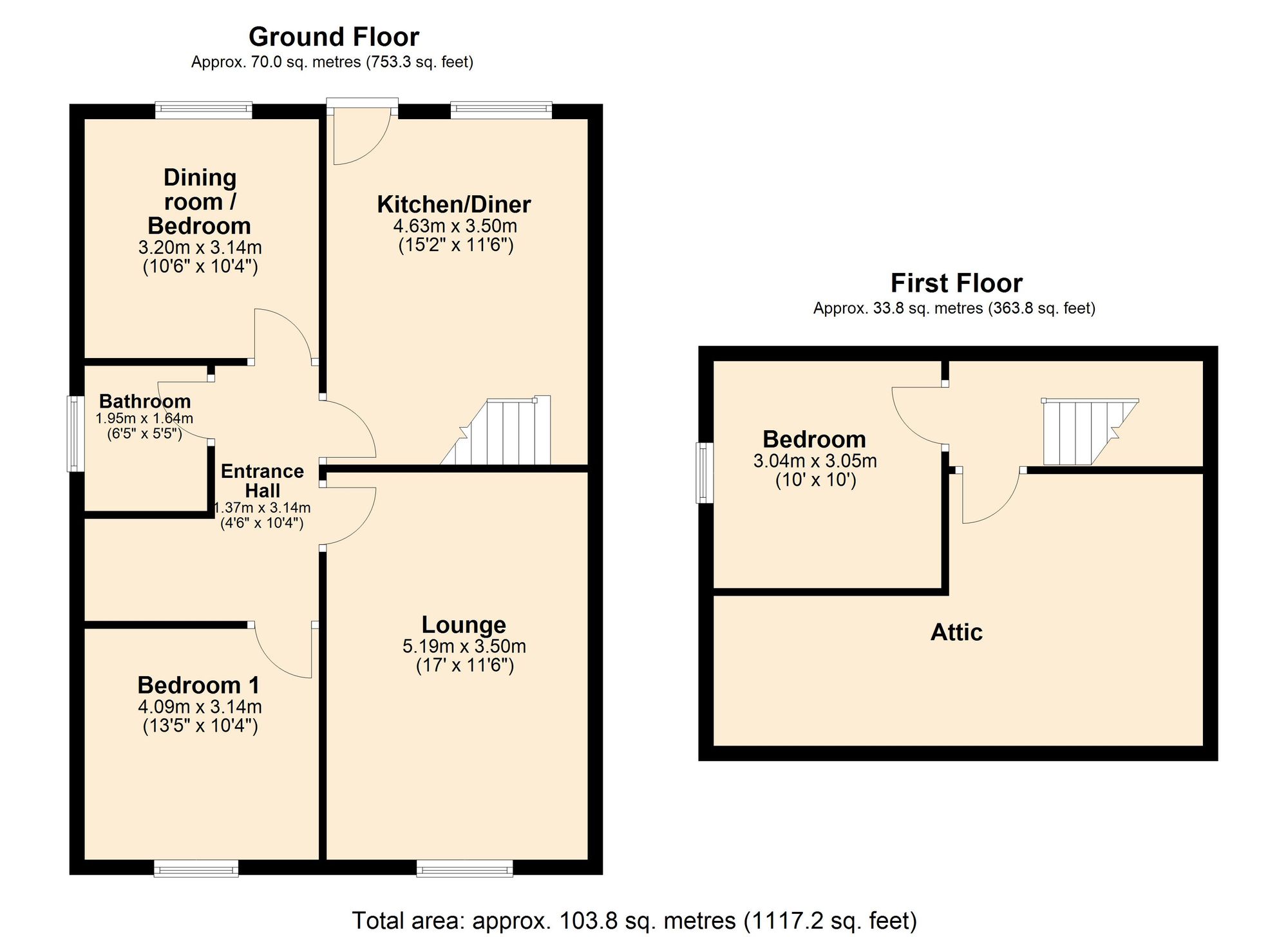 5 Cranberry Close, Darwen floorplan