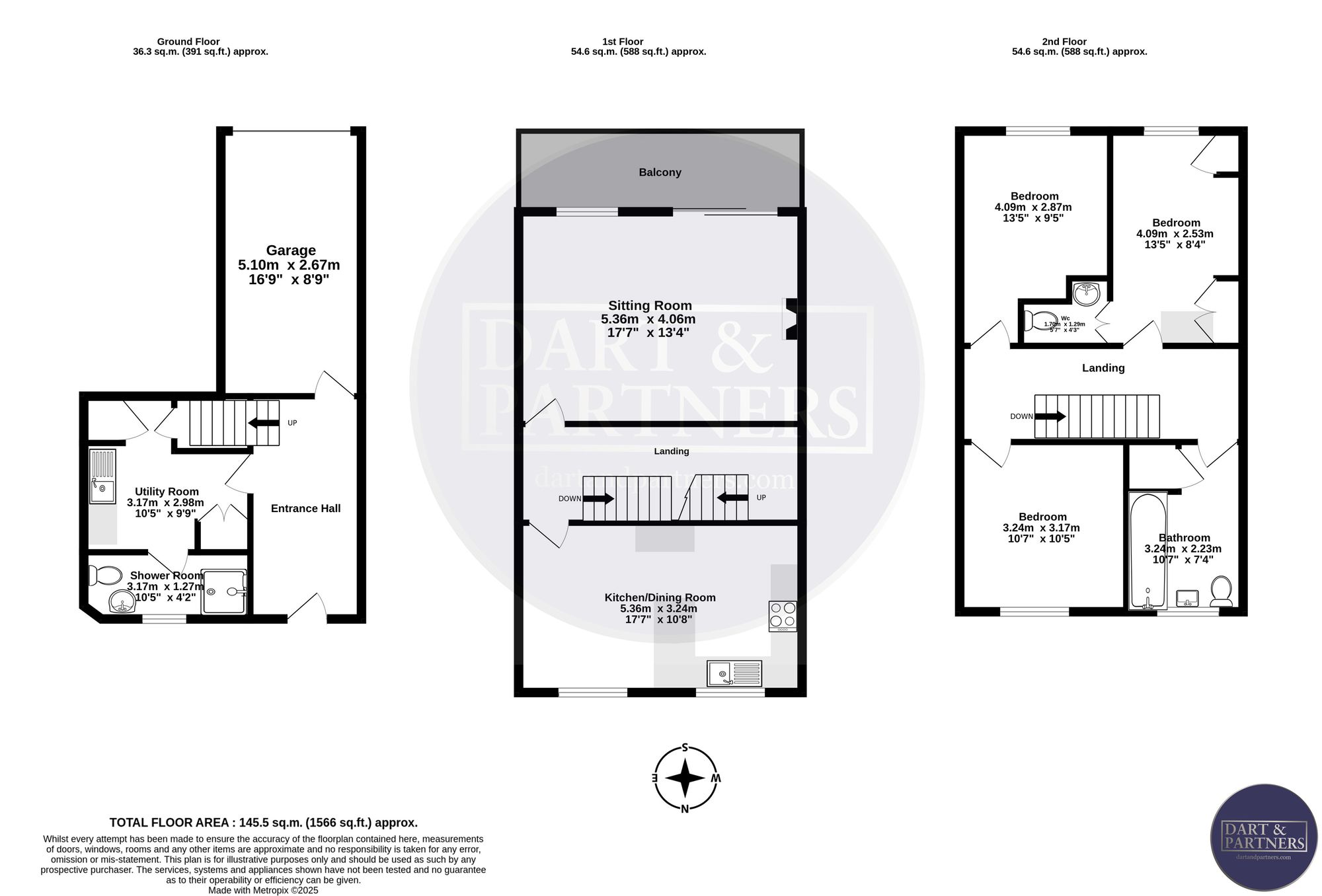 5 St. Marks Brunswick Place, Dawlish floorplan