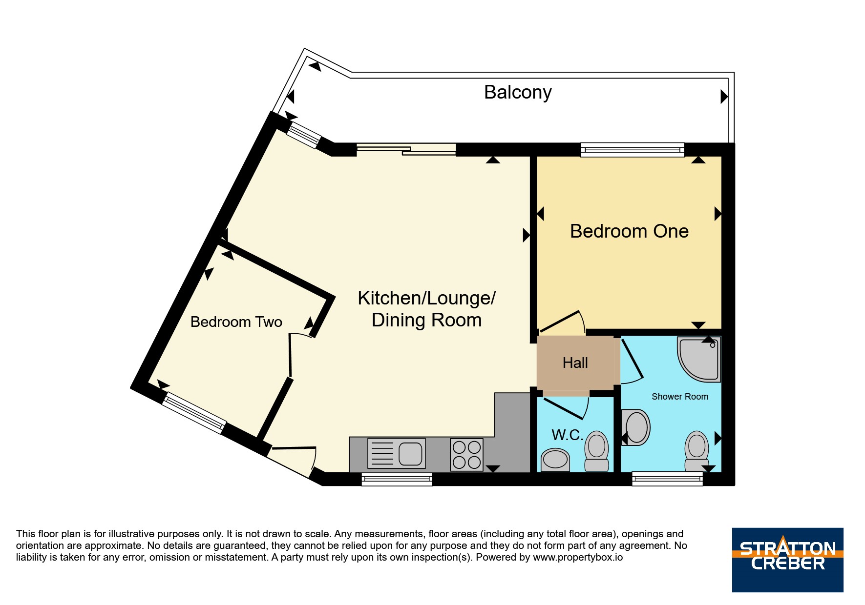 Apartment 12 Mount Brioni,, Looe Hill, Torpoint floorplan