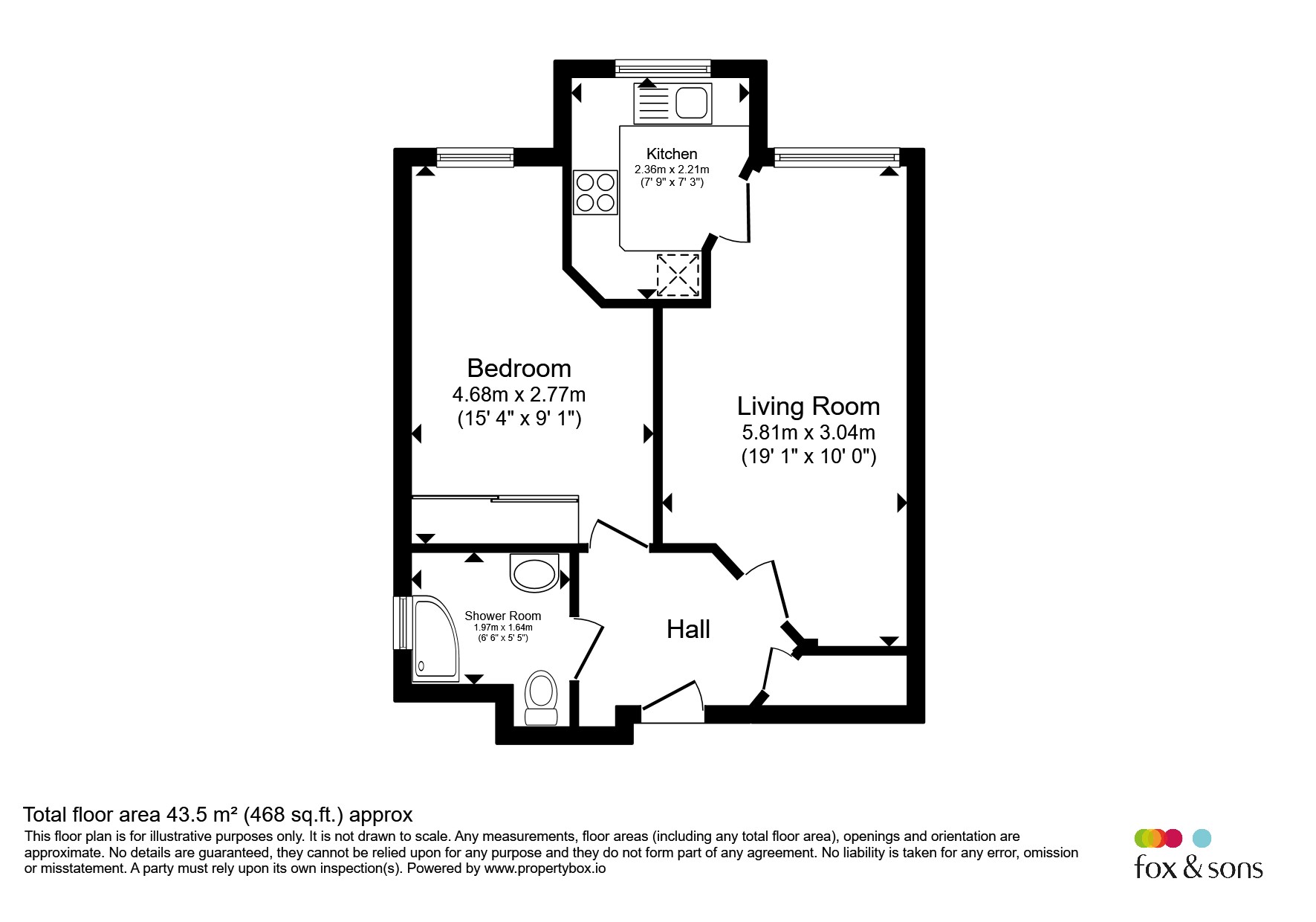 22, Catherine Lodge, 52, Bolsover Road, Worthing floorplan