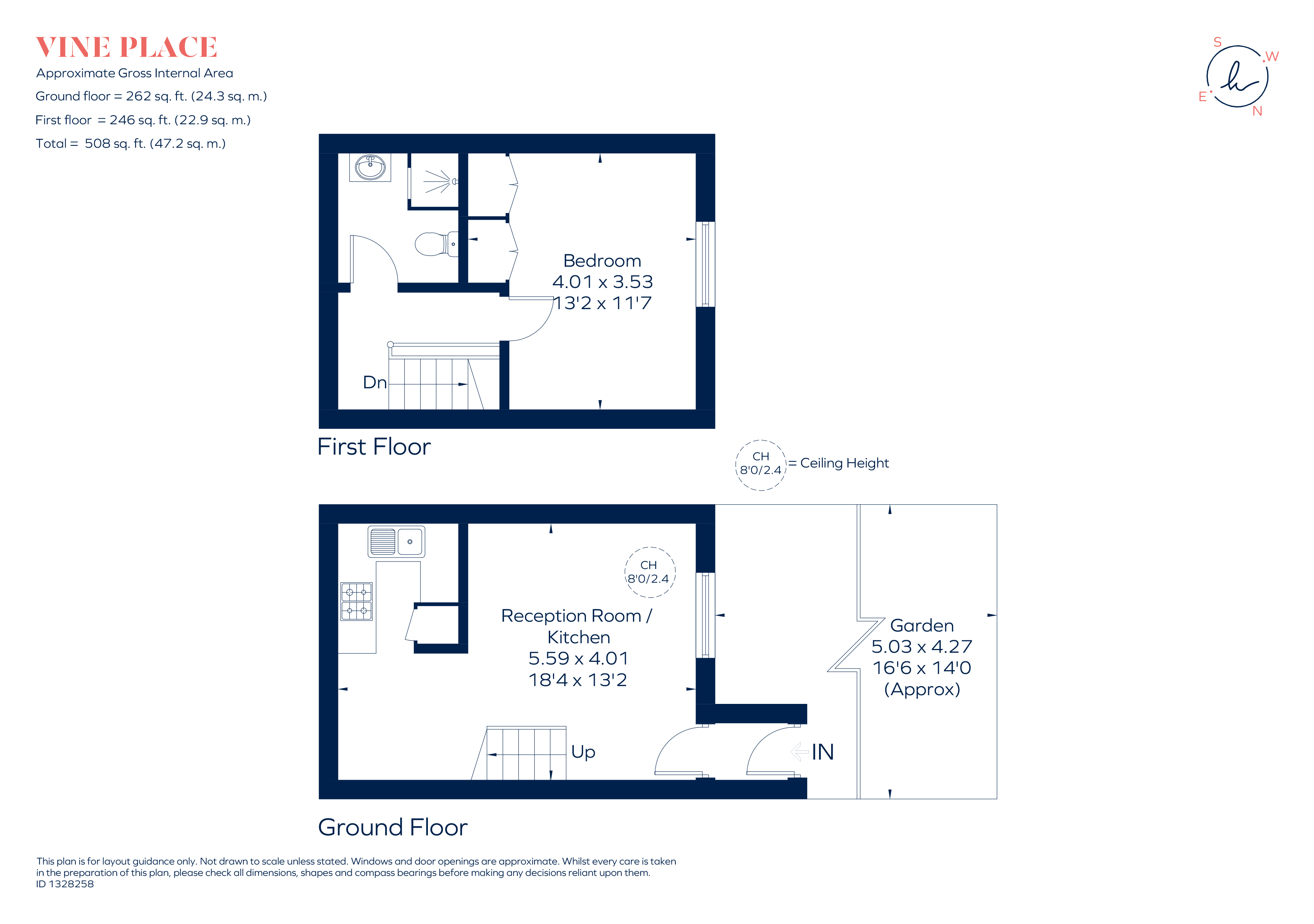 16, Vine Place, Hounslow floorplan