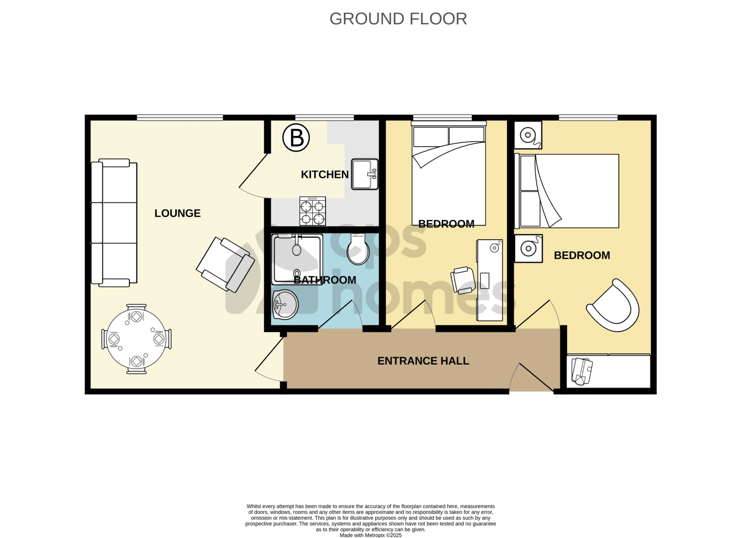 Flat 34, Stephenson Court, Wordsworth Avenue, Cardiff floorplan