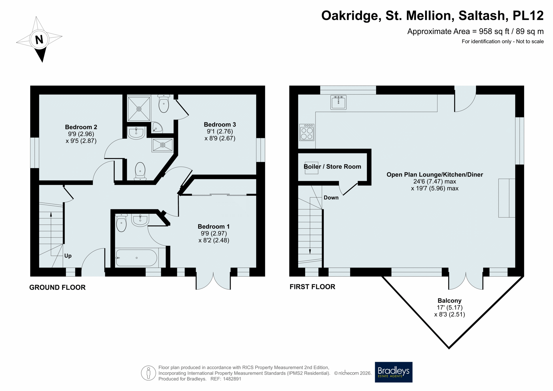 17, Oakridge, Saltash floorplan