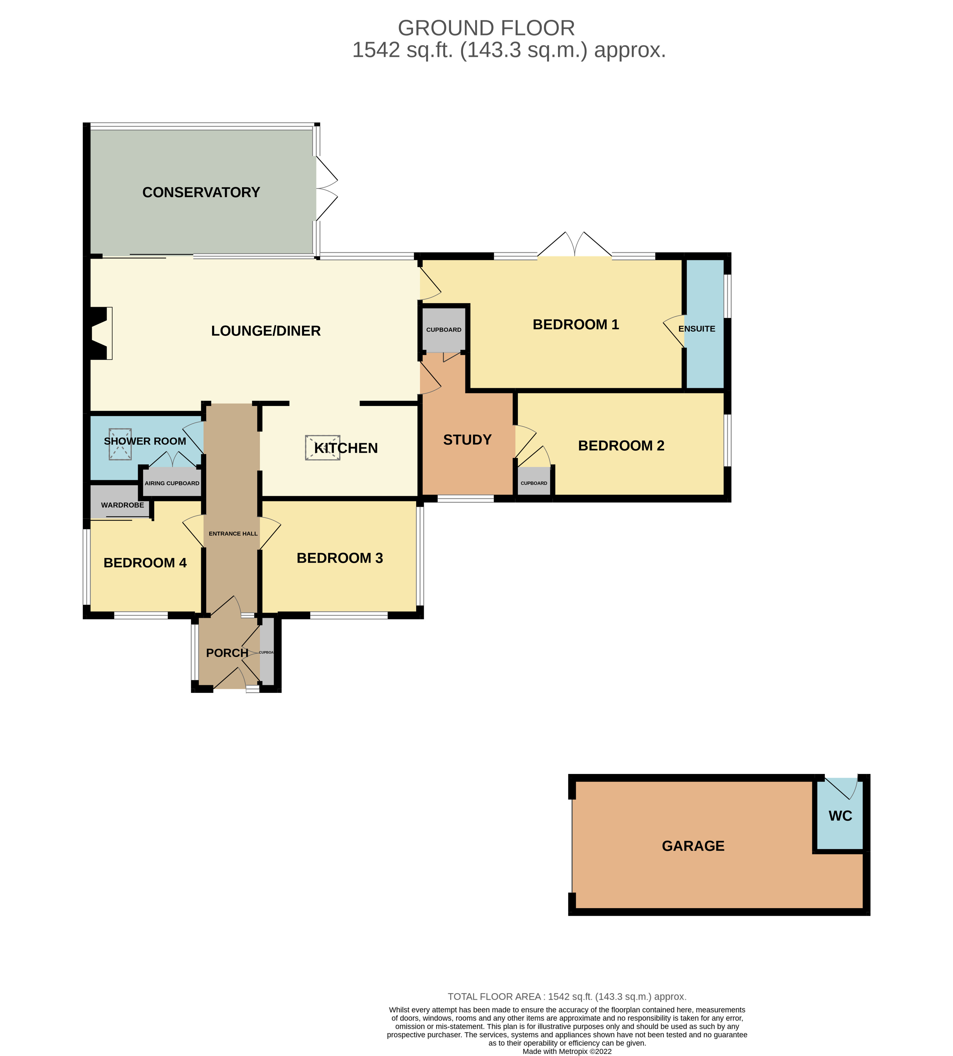 Borrow Road, Oulton Broad, Suffolk NR32, 4 bedroom detached bungalow
