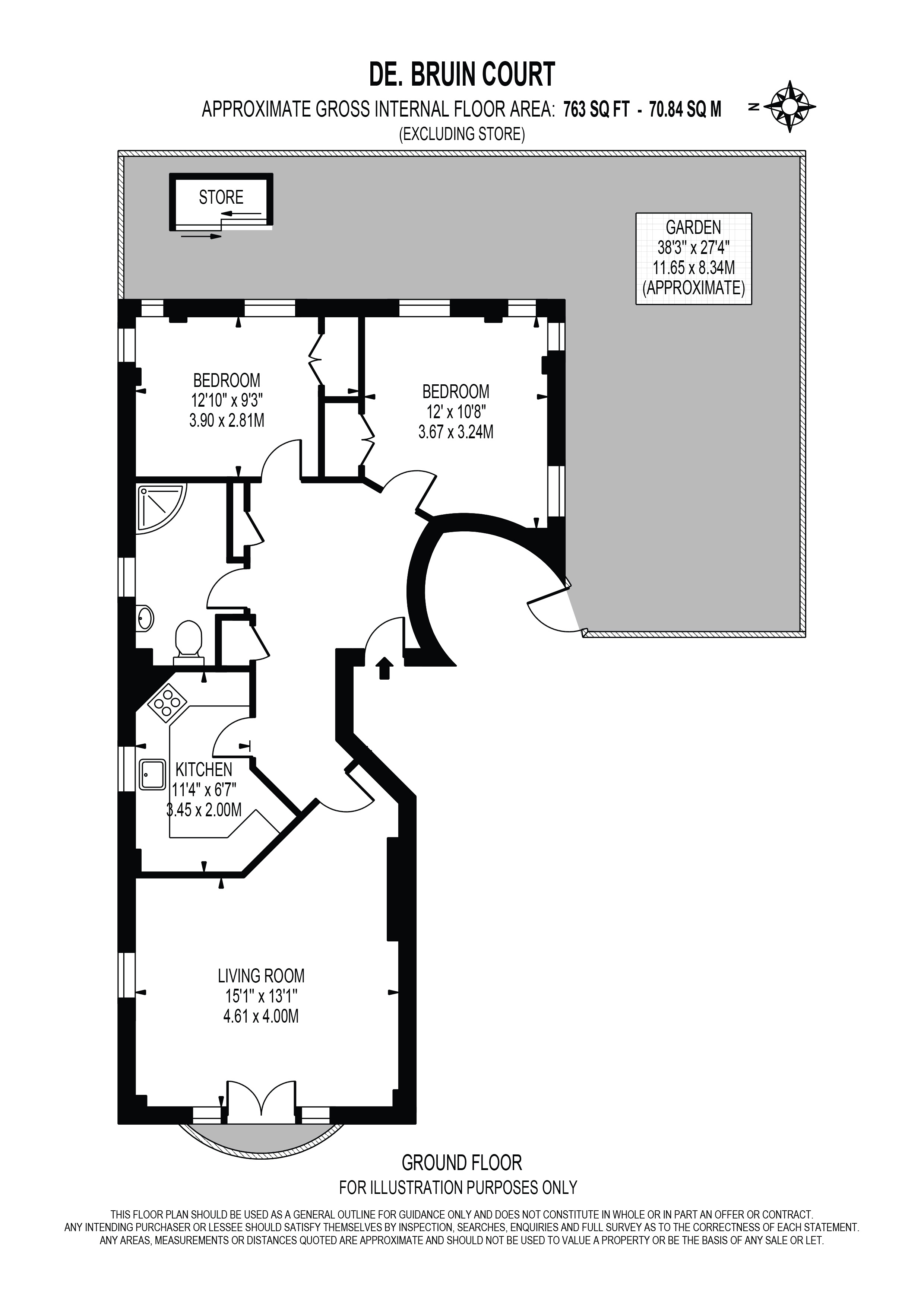 2 Bedrooms Flat to rent in De Bruin Court, Docklands, London E14