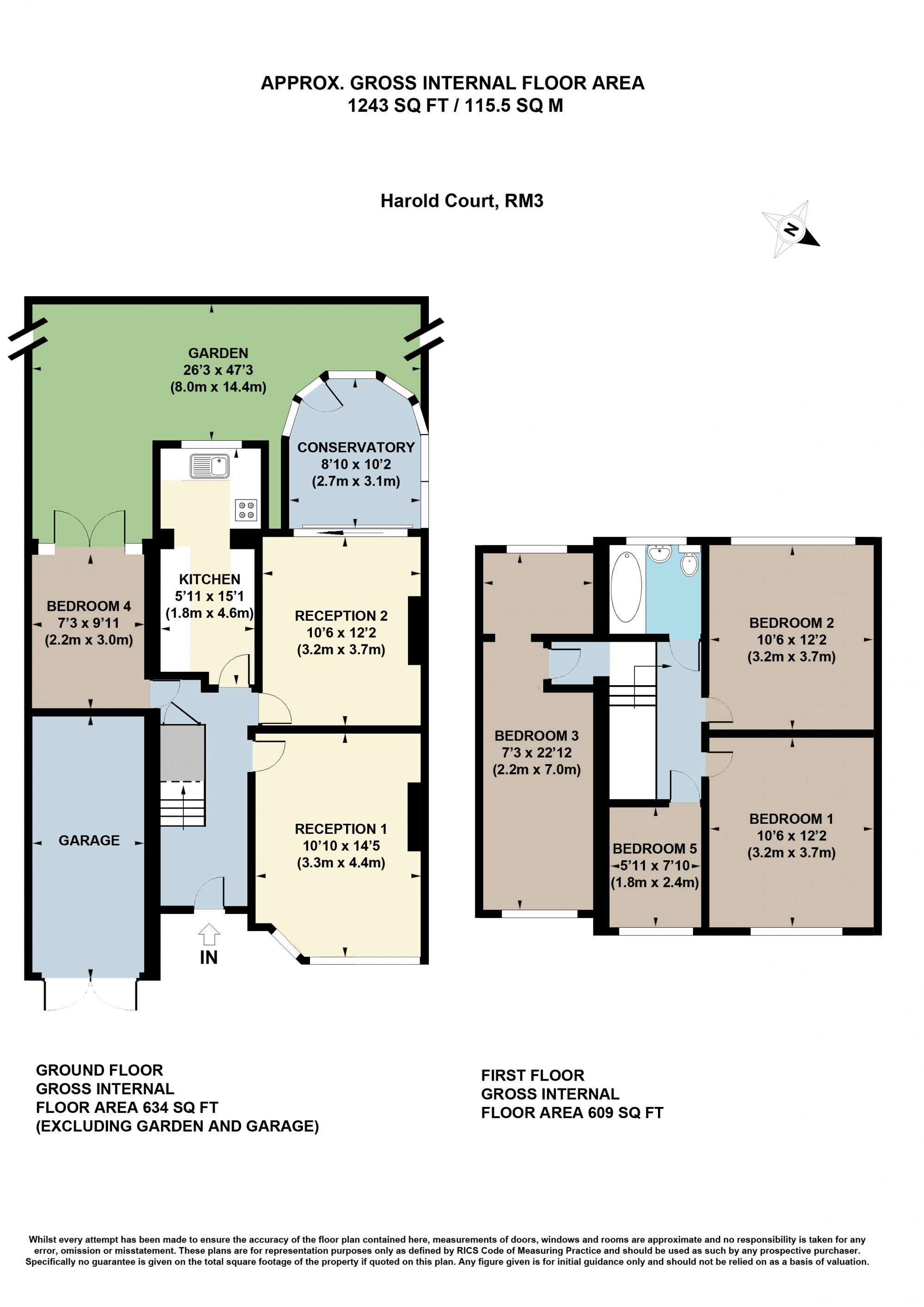 Harold Court Road, Harold Wood, Romford RM3, 4 bedroom end terrace