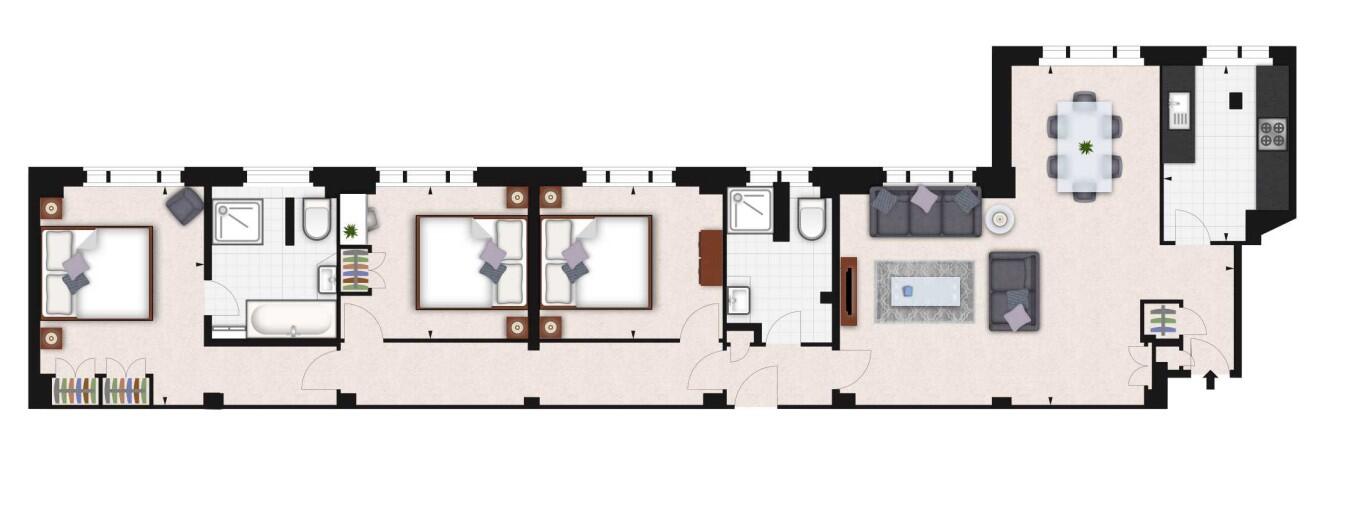 Apartment, 28, 39 Hill Street, London, London floorplan