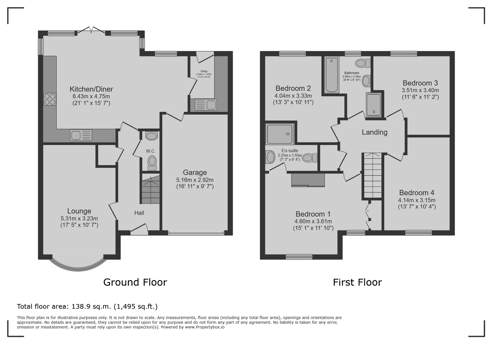 43, Lidgett Lane, Edwinstowe floorplan
