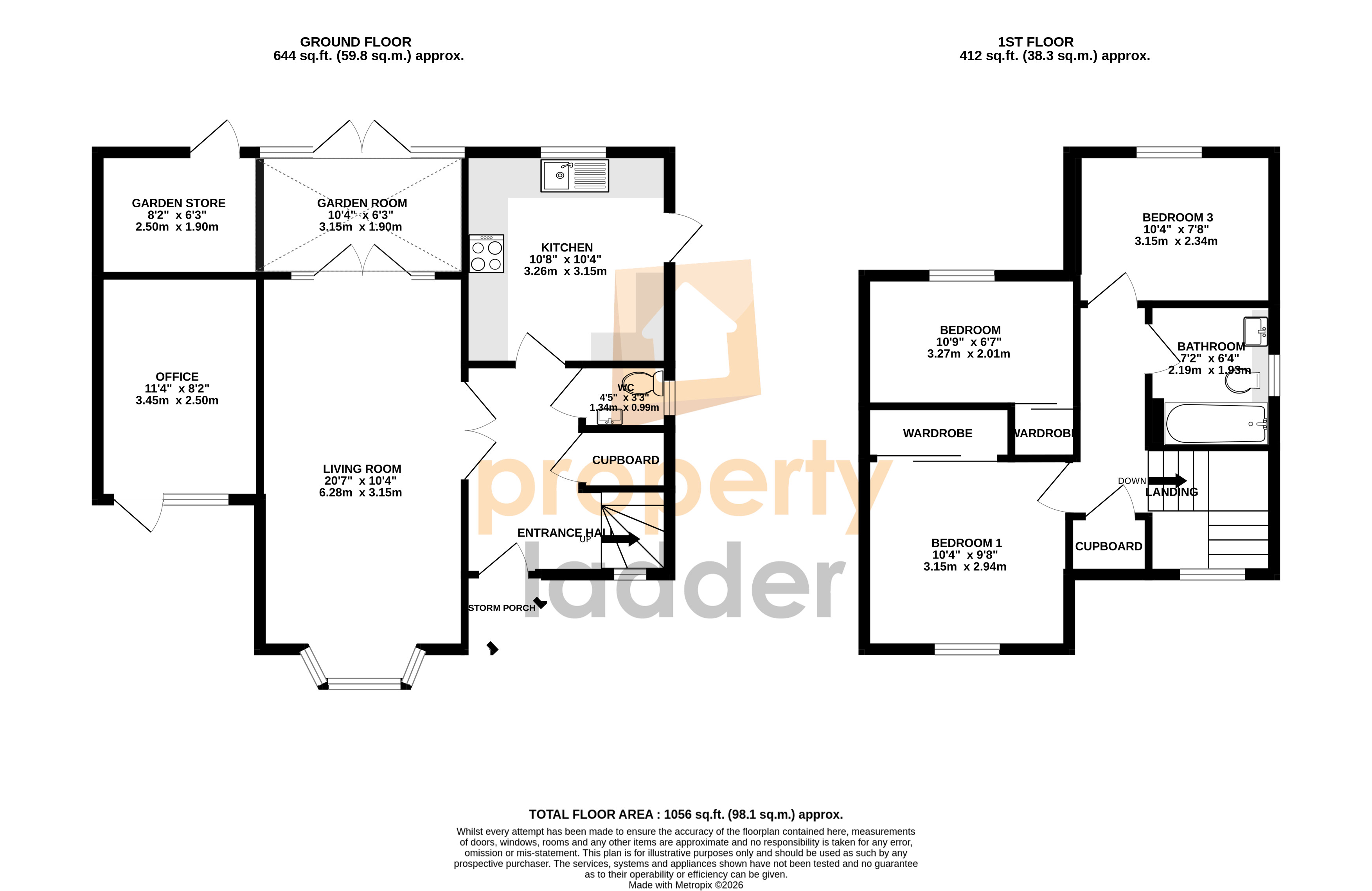 7, Oatfield Close, Norwich floorplan
