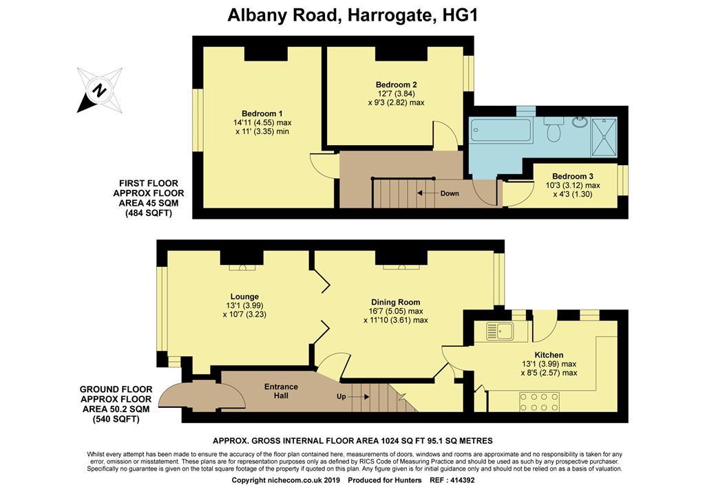Albany Road, Harrogate HG1, 3 bedroom terraced house for sale