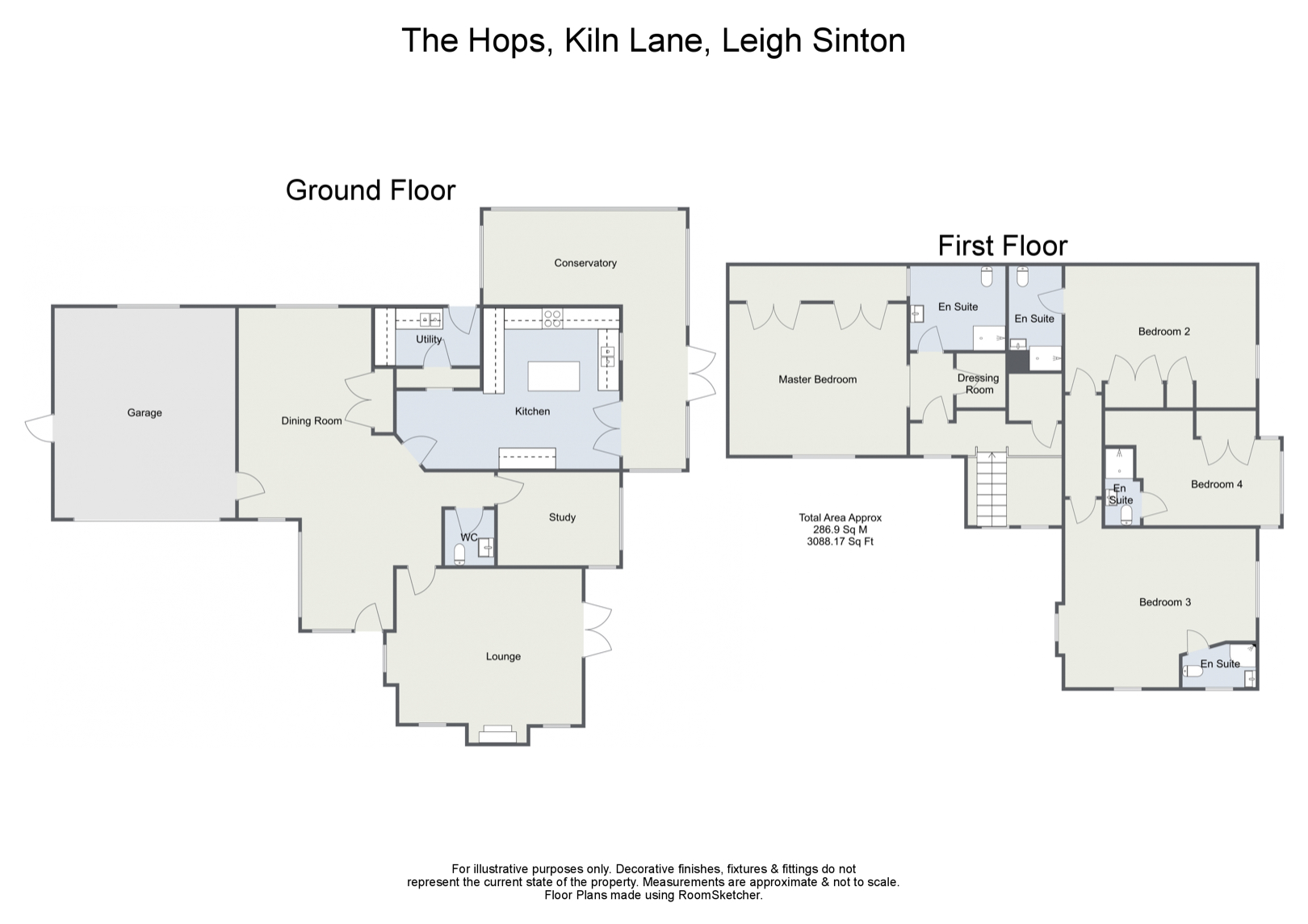 Kiln Lane, Leigh Sinton, Malvern WR13, 4 bedroom detached house for