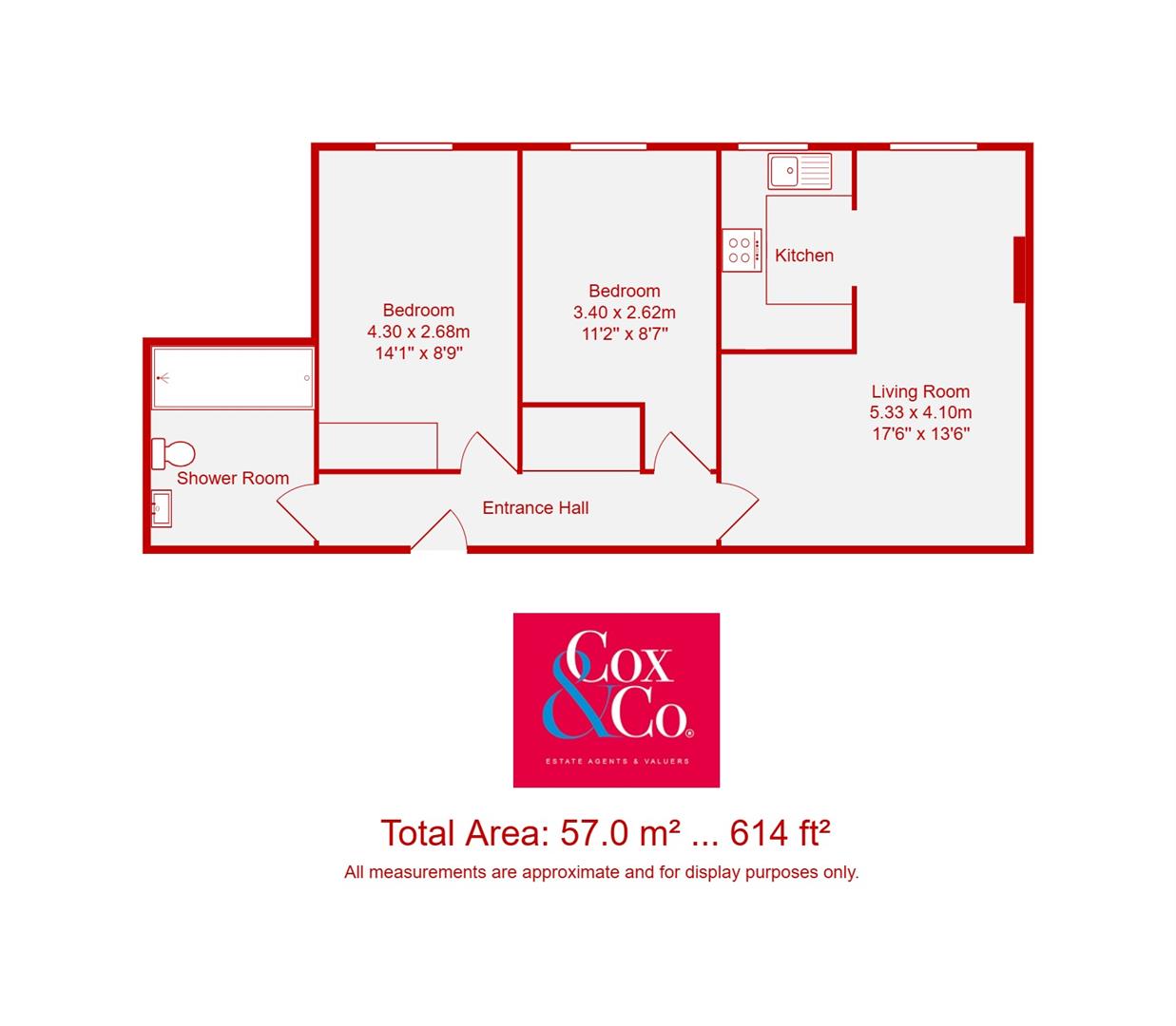 Flat 20, Alexandra Court, 14 St. Peters Close, Hove floorplan