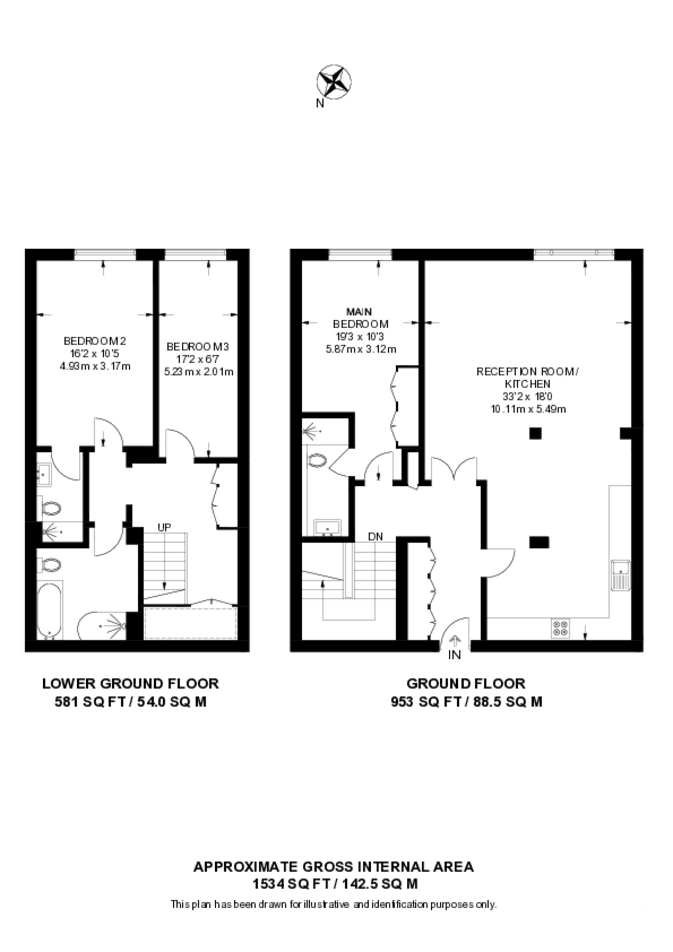 Bloomsbury Mansions, Bloomsbury floorplan