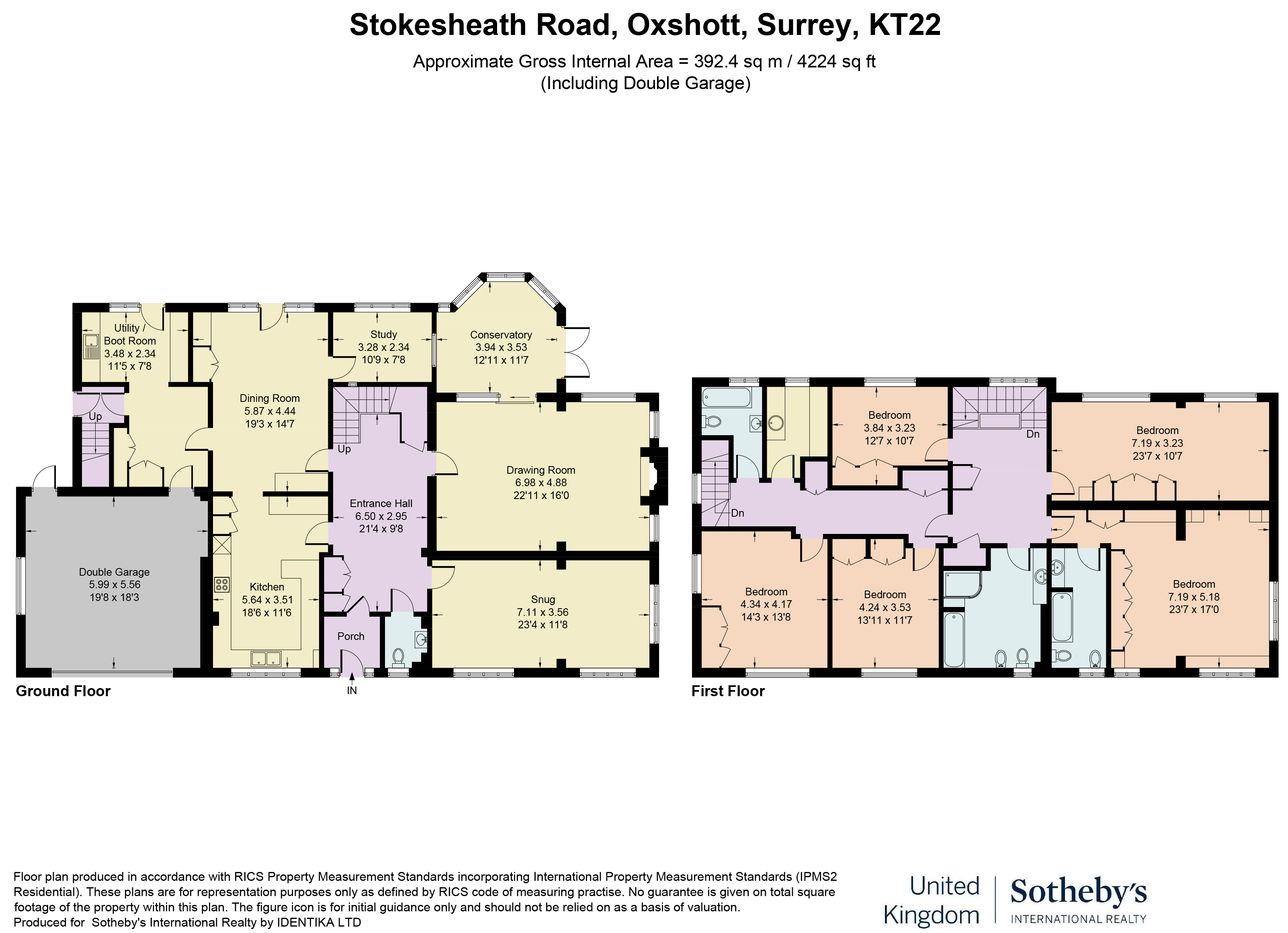 House, Stokesheath Road, Oxshott floorplan