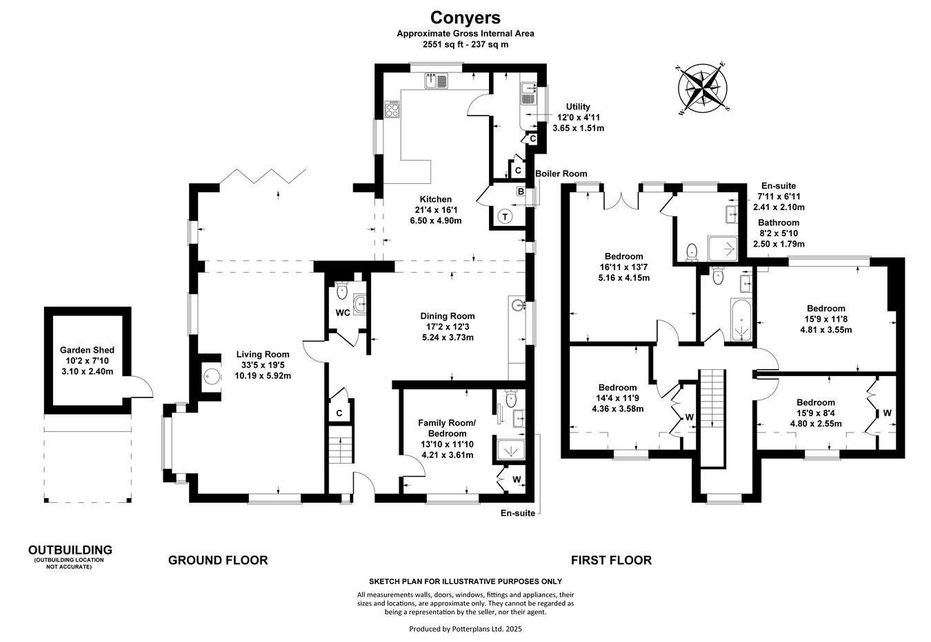 Conyers, Painswick Road, Gloucester floorplan