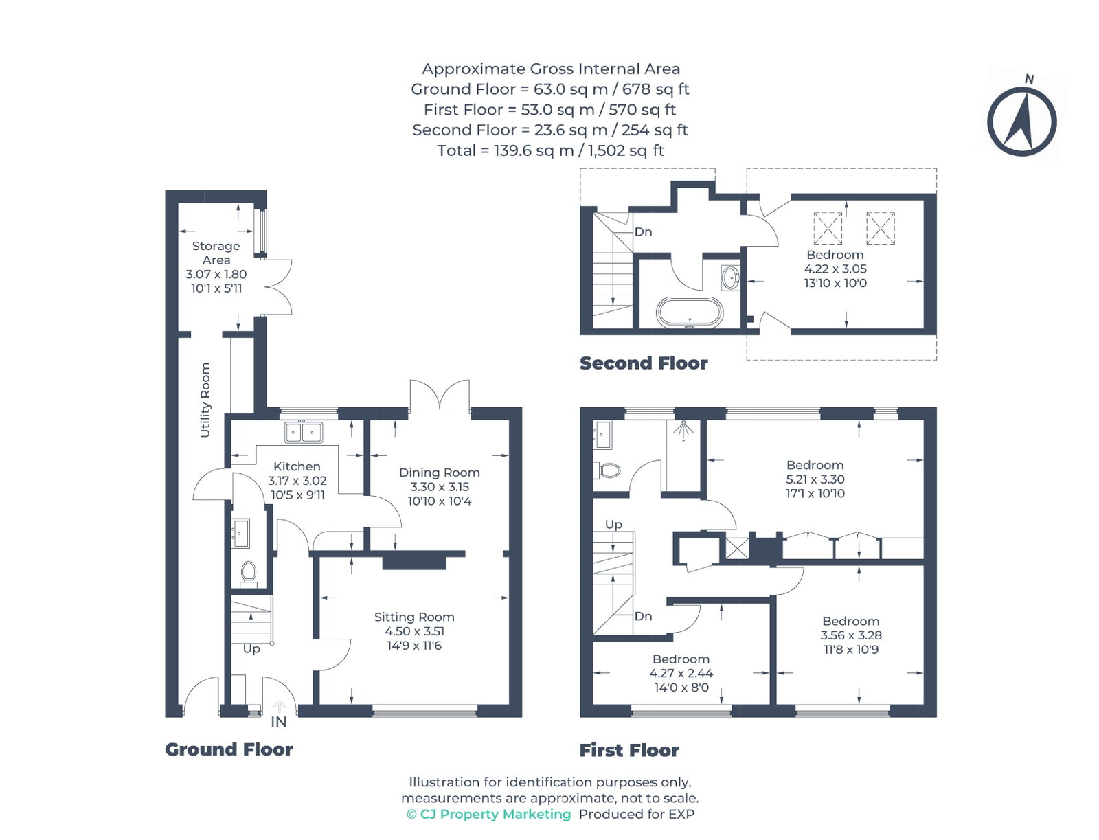 50, Chilvers Bank, Baldock floorplan