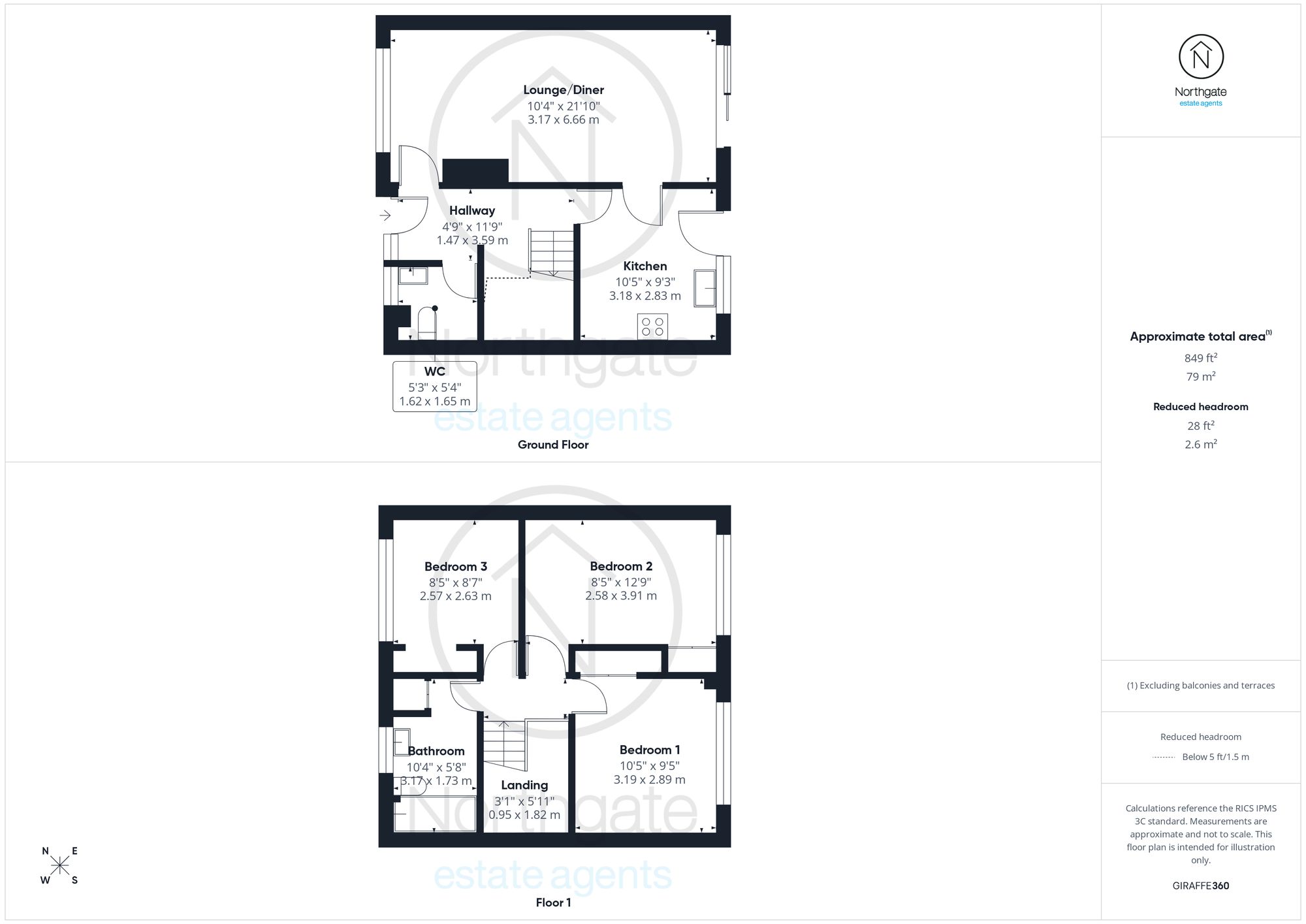 190 Rowan Place, Newton Aycliffe floorplan