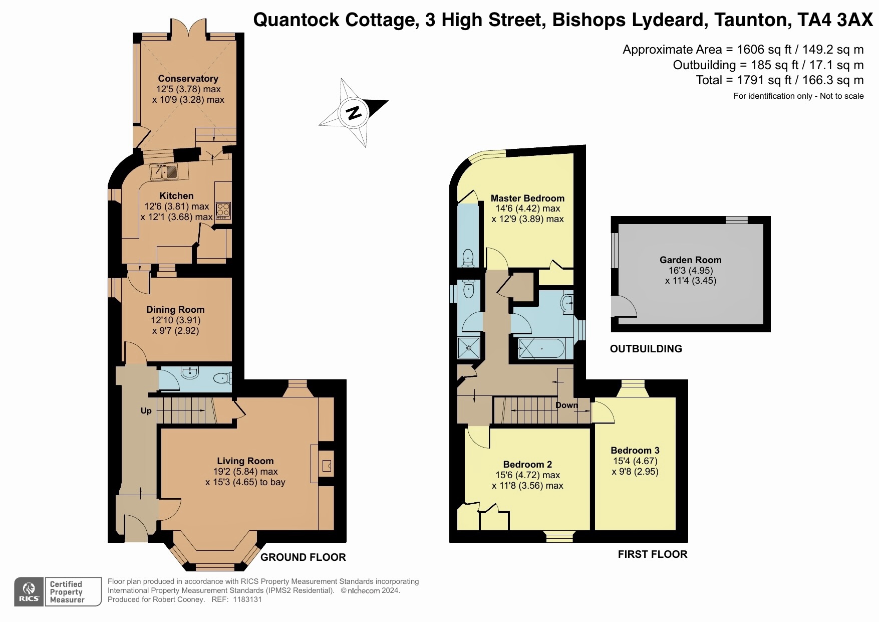 Quantock Cottage, 3 High Street, Taunton floorplan