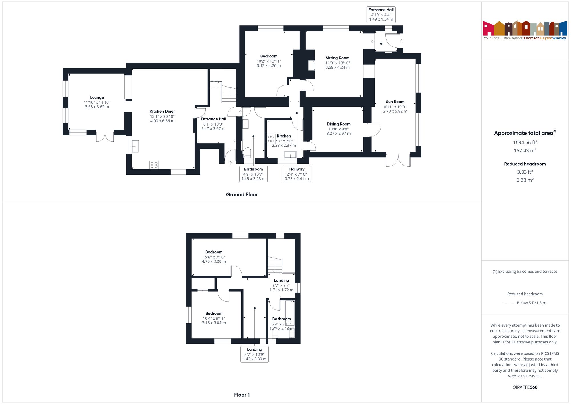 Higher Crossings Cottage Hollins Lane, Kendal floorplan