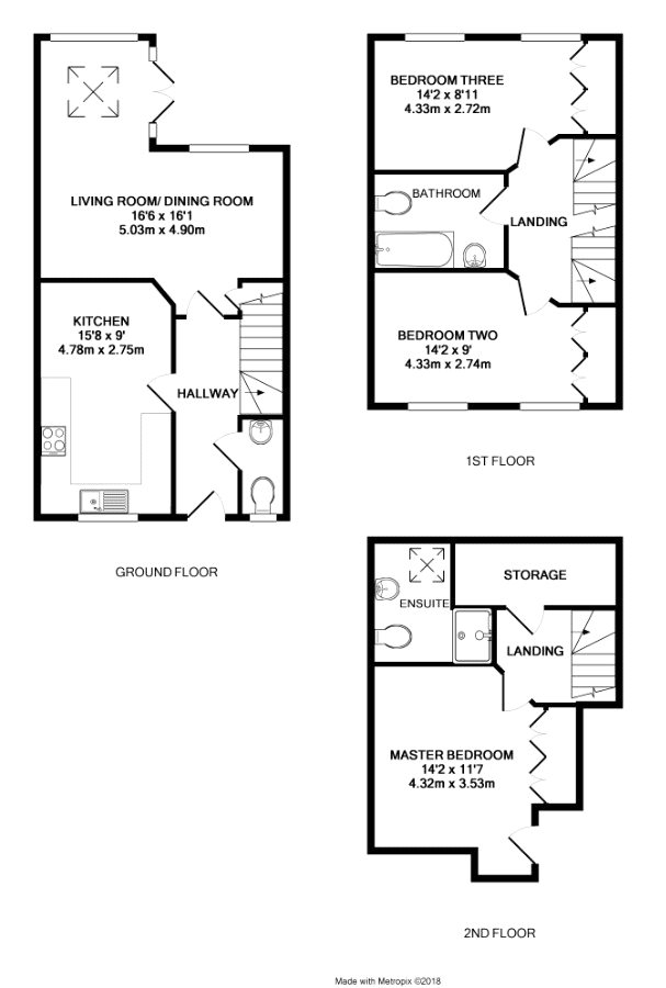 3 Bedrooms Terraced house to rent in Heathlands Place, Ascot, Berkshire SL5