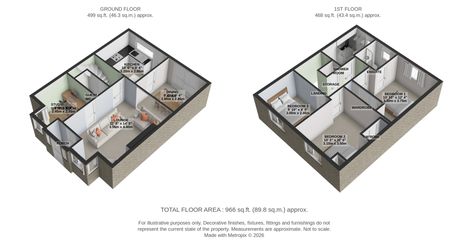 Dunnock Close, Uttoxeter floorplan