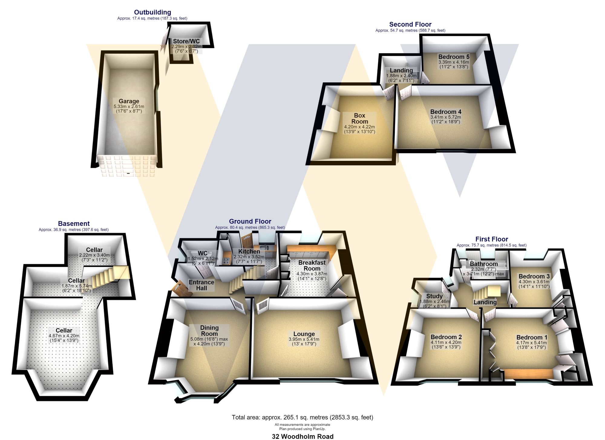 32 Woodholm Road, Sheffield floorplan