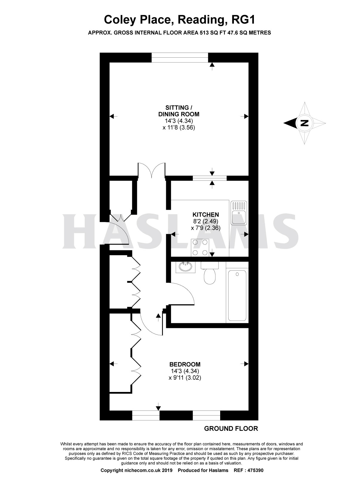 1 Bedrooms Flat for sale in Coley Place, Reading RG1